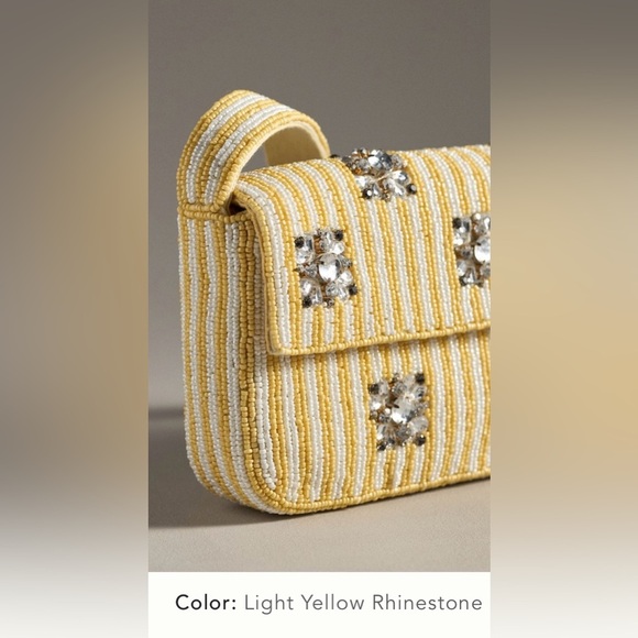 Anthropologie The Fiona Beaded Bag -Geometric Edition NWT - Picture 3 of 15